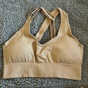 Butte X back sports bra. Size large nude color.